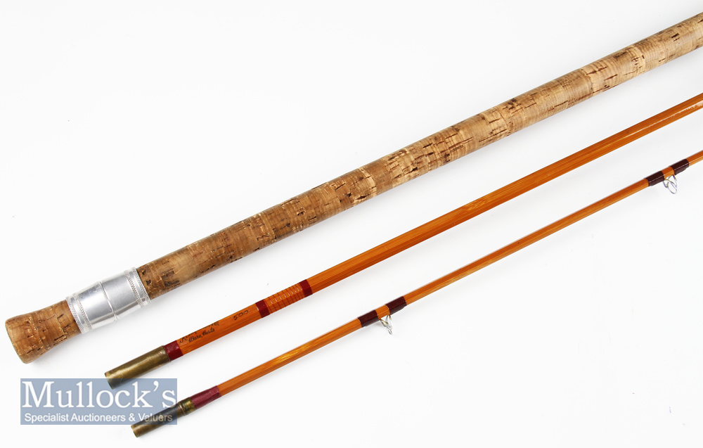 Good R Chapman and Co Ware, Herts 500 split cane coarse rod – 9ft 9in 3pc with 24” trumpet style