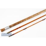 Good R Chapman and Co Ware, Herts 500 split cane coarse rod – 9ft 9in 3pc with 24” trumpet style