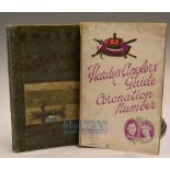 Hardy’s Angler’s Guide 1937 green cover with cloth spine, covers with central crease and rip to