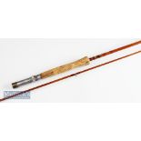 J.S Sharpe Ltd Scottie Brand Impregnated trout fly rod – 9ft 6in 2pc line 6-7#, pink agate lined