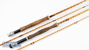 2x split cane and trout fly rods - Bill Tagg Stafford “Loch Watten” split cane trout fly rod –