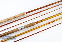 2x interesting James Aspindale Redditch Dalesman Series match rods including Aluminium combination –