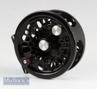 Abel USA Super8 hi tech alloy salmon or saltwater fly reel, No 23938, black anodised finish, 3.5”