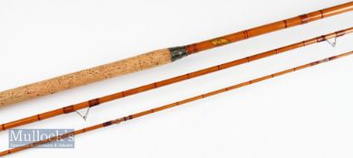 Good early Allcocks Wizard coarse rod - 11ft 3pc whole cane butt with split cane mid and top