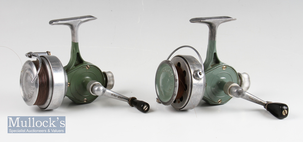 Record Thommen Swiss Made Spinning Reel. Reel is intact nice handle, half bail arm, looks to be