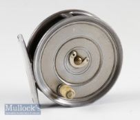 Hardy Bros Maker Alnwick “Patented Uniqua Reel” Mark II Duplicated alloy trout fly reel - 3 1/8” dia