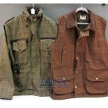 Jacket & Vest Fishing Jackets – Multi pocket Hoggs of Fife brown tweed vest fully lined size L,