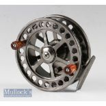 Marco Cortesi Bar Stock Aerial style alloy centre pin reel - 4.25”dia, tension regulator, Bickerdyke