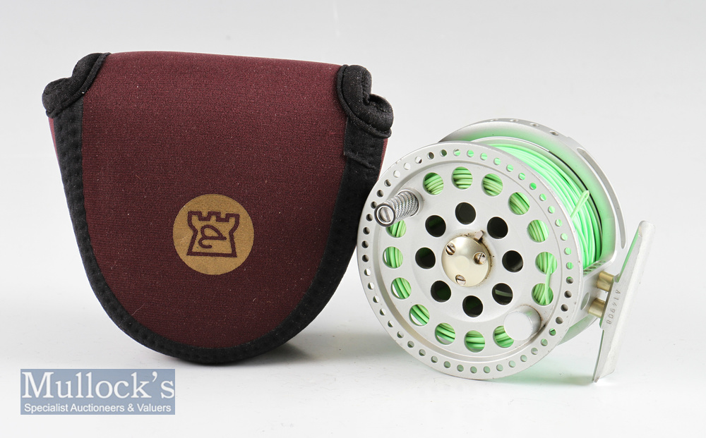 Fine Hardy Angel 6/7 hi tech large arbour salmon fly reel - , rear disc adjuster, counterbalance