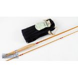 Fine Hardy “The Palakona” trout brook fly rod – 7ft 2in 2pc line 5# - 3oz 4drms, 92gms - with