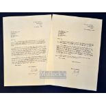 Richard Walker letters 1983 (2) – 1st October and 10th November typed and hand signed Dick – the