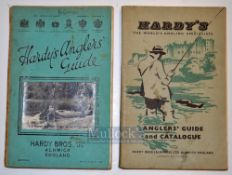 Hardy’s Angler’s Guide 58th edition 1951 green cover with cloth spine, covers, front photograph