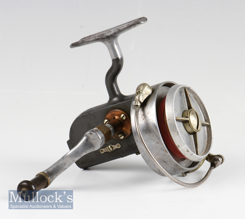 Hardy Altex No.2 Mk. V spinning reel, LHW folding handle, on/off optional check, spring bail overall - Image 2 of 3