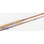 Fine John Grottick Avon Mk IV Special Carp Split Cane Rod – 10ft 2pc with smoked colour Agate