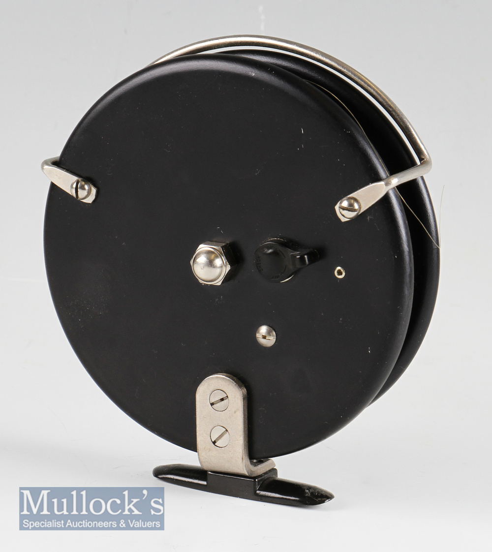 J W Young Trudex 5.5” dia. centre pin trotting reel Good condition, black handles and centre cap, - Image 2 of 2