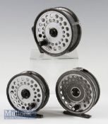 Hardy Viscount Reels. 140 Viscount mk 2 alloy fly reel, Hardy 150 Viscount together with Viscount