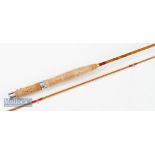 Fine Hardy “The Palakona” trout brook fly rod - 6ft 2pc line 5# - with clear Agate lined butt