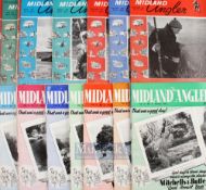 The Midland Angler Magazines –Issued in black & white with 2 colour covers spanning the years of