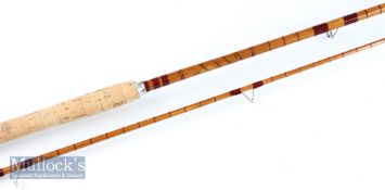 Fine James Aspindale & Son Redditch Dalesman Series “Avon Dale” rod – 10ft 6in 2pc split cane rod