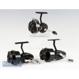 3x Mitchell fixed spool reels: to incl 2x with half bale arms, folding handles, both with adjustable