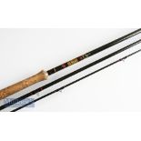 Good Hardy “Graphite Salmon Fly” Rod - 13’9” 3pc - line 9# - lined butt and tip guides, down sliding