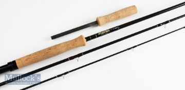Good Merlin Made in England 10ft 3pc carbon sea trout fly rod with detachable butt extension -