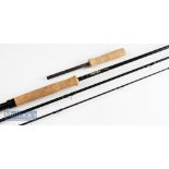 Good Merlin Made in England 10ft 3pc carbon sea trout fly rod with detachable butt extension -