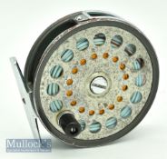 C Farlow & Co Ltd London The Grenaby alloy salmon fly reel - 4” dia chrome guide line and foot,