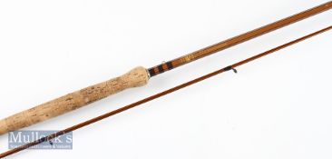 Fine Bruce and Walker Hexagraph Trout Power Plus fly rod – 10ft 2pc – line 7#, fully fitted with