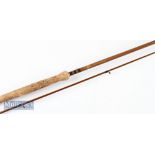 Fine Bruce and Walker Hexagraph Trout Power Plus fly rod – 10ft 2pc – line 7#, fully fitted with