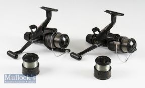 Shimano 3000 baitrunner reels, Both used condition and with line & spare spools (2)