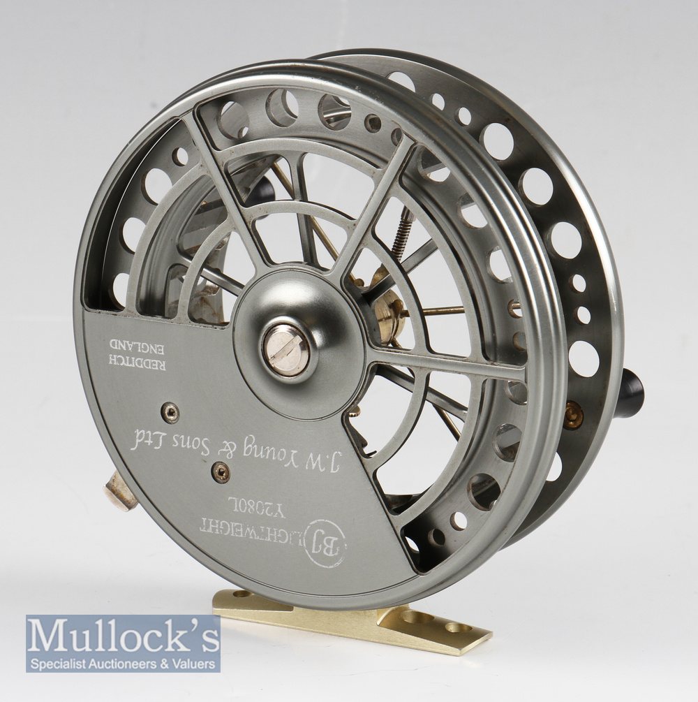 J.W Young & Son “Bob James” BJ 2080 Centre Pin Reel: Aerial style 4 1/2” dia fully ventilated drum - Image 2 of 2