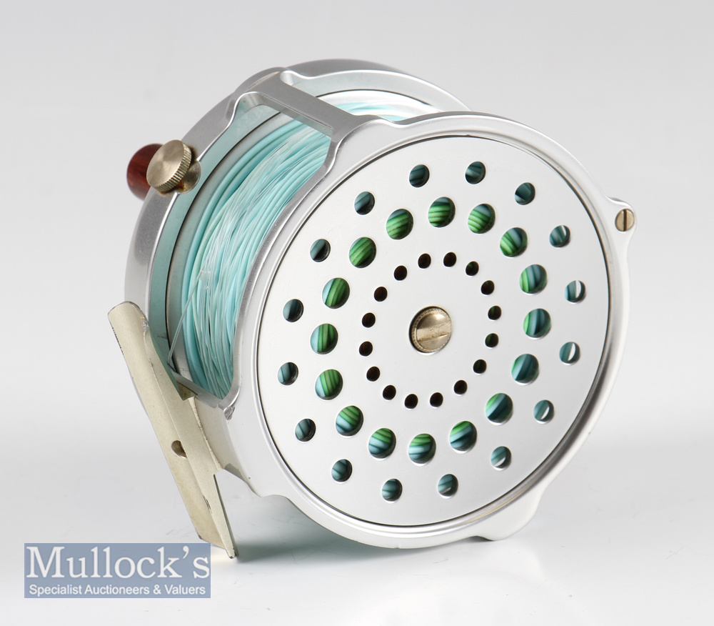 Fine Hardy Salmon Bougle Mk IV fly reel – 4” dia, with smooth alloy foot (slight knock to one - Image 2 of 3