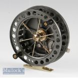 J.W Young & Son “Bob James” BJ 2080 Lightweight Centre Pin Reel: Aerial style 4 1/4” dia fully