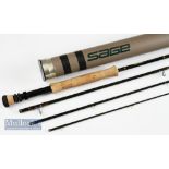 Fine Sage XP Graphite IIIe travel trout fly rod – 9ft 6in 4pc – line 7#, wt. 4 3/16oz - with black