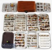 Selection of Wheatley fly boxes. Consisting of various dry flies and others in different size