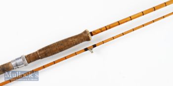 Good early Hardy “The Victor No. 2” Palakona Trout fly Rod – 7ft 9in 2pc with Agate lined guides