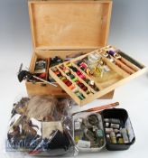Great Selection of Fly Fishing Equipment. To include Capes, wool, silks, varnishes, scoop/priest,