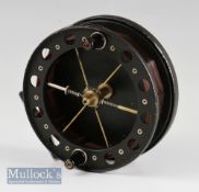 Allcock Match Aerial model Wide Drum trotting reel, 4.5” diameter, 6 spoke with tension regulator,