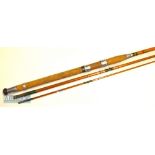 Allcocks The Super Wizard whole cane and split coarse rod - 11ft 3pc– fitted with red agate lined