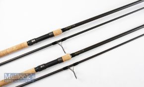 2x Fine Wytchwood 101 MLT Carp rods – 12ft 2pc with lined guides throughout – 25.5” cork handle with