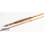 Hardy The Phantom Holokona fly rod Ser No H52327– 10ft 2pc split cane – line 7# - agate lined butt