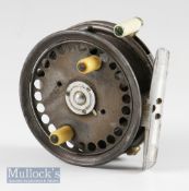 Early Hardy Silex No 2, 3. 1/8” Trout Fly Reel: Rim tensioner, 3 screw latch, alloy foot, twin