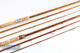 Gamages and Sealey Split cane match rods (2) – Good Gamages Hollow Built Match 12 foot three-piece