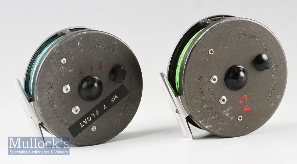 2 x Good Hardy Marquis alloy fly reels: Marquis 10# 3.75”dia and 8/9# 3 5/8” dia both with - Image 2 of 2