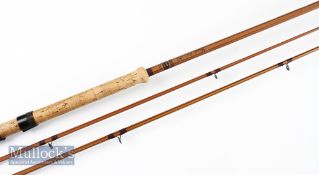 Fine Bruce and Walker Hexagraph “Barbel No.1” hand built rod with spare tip -11ft 6in 2pc with