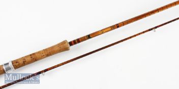 J.S Sharpe ltd Aberdeen Scottie Series “The Avon” split cane rod – 10ft 4in 2pc with clear Agate
