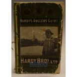 Hardy’s Angler’s Guide 1925 - Front and back covers torn, scuffed and creased, green cloth spine