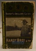 Hardy’s Angler’s Guide 1925 - Front and back covers torn, scuffed and creased, green cloth spine