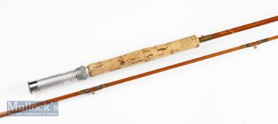 Milwards S.R.R Troutcraft split cane fly rod – 8ft 5in 2pc line 5# - agate line guides